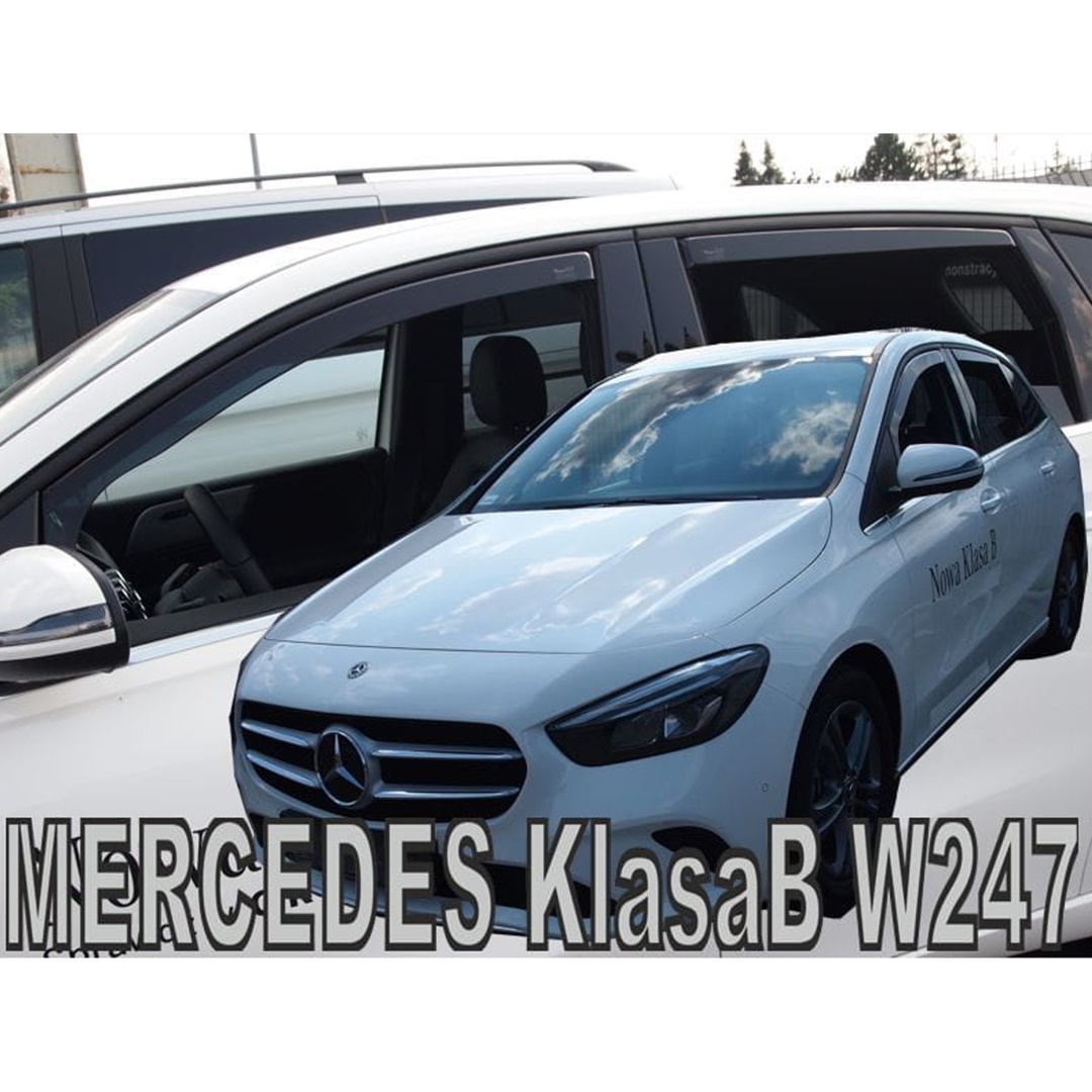 Βλησαρούλης Car Center - ΑΝΕΜΟΘΡΑΥΣΤΕΣ ΓΙΑ MERCEDES B-KLAS W247 5D 2019+ ΣΕΤ ΑΥΤΟΚΙΝΗΤΟΥ ΑΠΟ ΕΥΚΑΜΠΤΟ ΦΙΜΕ ΠΛΑΣΤΙΚΟ HEKO - 4 ΤΕΜ.