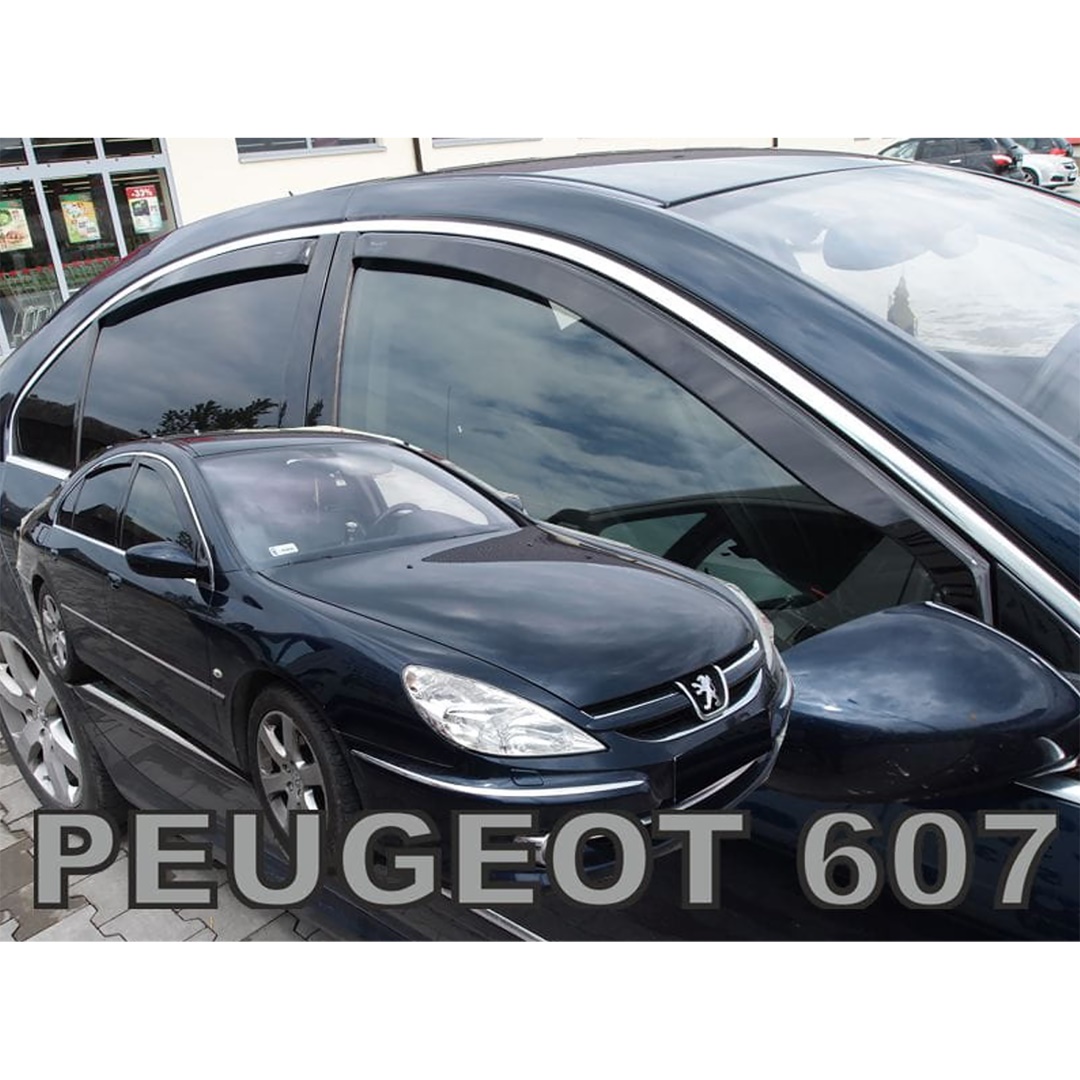 Βλησαρούλης Car Center - ΑΝΕΜΟΘΡΑΥΣΤΕΣ ΓΙΑ PEUGEOT 607 SEDAN 4D 1999-2010 ΣΕΤ ΑΥΤΟΚΙΝΗΤΟΥ ΑΠΟ ΕΥΚΑΜΠΤΟ ΦΙΜΕ ΠΛΑΣΤΙΚΟ HEKO - 4 ΤΕΜ.