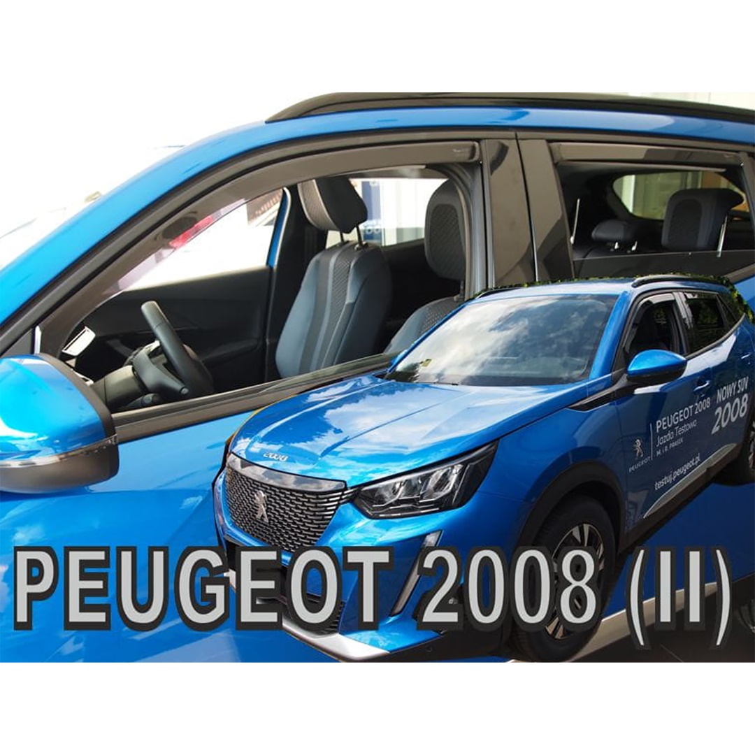 Βλησαρούλης Car Center - ΑΝΕΜΟΘΡΑΥΣΤΕΣ ΓΙΑ PEUGEOT 2008 5D 2019+ /2008E 5D 2019+ - ΣΕΤ ΑΥΤΟΚΙΝΗΤΟΥ ΑΠΟ ΕΥΚΑΜΠΤΟ ΦΙΜΕ ΠΛΑΣΤΙΚΟ HEKO - 4 ΤΕΜ.