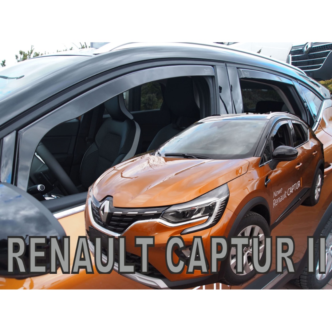 Βλησαρούλης Car Center - ΑΝΕΜΟΘΡΑΥΣΤΕΣ ΓΙΑ RENAULT CAPTUR 5D 2019+ ΣΕΤ ΑΥΤΟΚΙΝΗΤΟΥ ΑΠΟ ΕΥΚΑΜΠΤΟ ΦΙΜΕ ΠΛΑΣΤΙΚΟ HEKO - 4 ΤΕΜ.