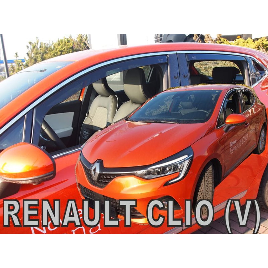 Βλησαρούλης Car Center - ΑΝΕΜΟΘΡΑΥΣΤΕΣ ΓΙΑ RENAULT CLIO 5D 2019+ ΣΕΤ ΑΥΤΟΚΙΝΗΤΟΥ ΑΠΟ ΕΥΚΑΜΠΤΟ ΦΙΜΕ ΠΛΑΣΤΙΚΟ HEKO - 4 ΤΕΜ.
