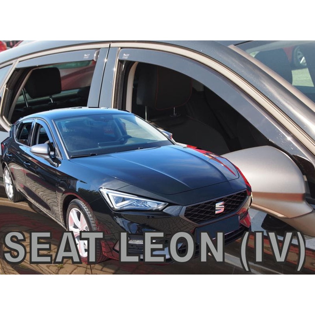 Βλησαρούλης Car Center - ΑΝΕΜΟΘΡΑΥΣΤΕΣ ΓΙΑ SEAT LEON 5D 2020+ ΣΕΤ ΑΥΤΟΚΙΝΗΤΟΥ ΑΠΟ ΕΥΚΑΜΠΤΟ ΦΙΜΕ ΠΛΑΣΤΙΚΟ HEKO - 4 ΤΕΜ.