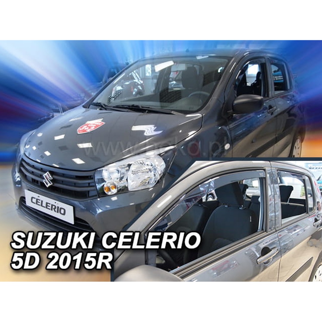 Βλησαρούλης Car Center - ΑΝΕΜΟΘΡΑΥΣΤΕΣ ΓΙΑ SUZUKI CELERIO 5D 2015+ ΣΕΤ ΑΥΤΟΚΙΝΗΤΟΥ ΑΠΟ ΕΥΚΑΜΠΤΟ ΦΙΜΕ ΠΛΑΣΤΙΚΟ HEKO - 4 ΤΕΜ.