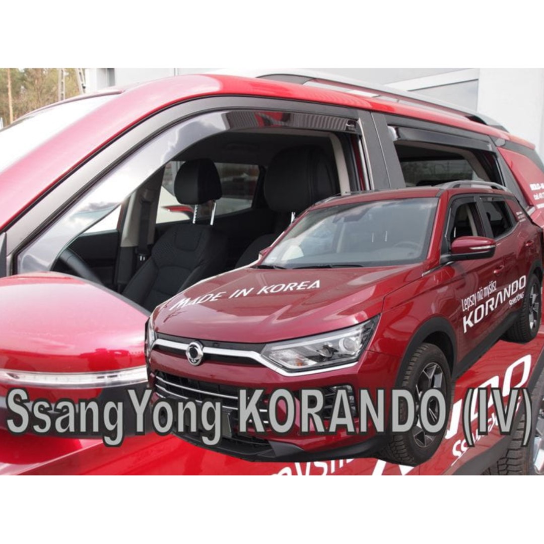 Βλησαρούλης Car Center - ΑΝΕΜΟΘΡΑΥΣΤΕΣ ΓΙΑ SSANGYONG KORANDO 5D 2019+ ΣΕΤ ΑΥΤΟΚΙΝΗΤΟΥ ΑΠΟ ΕΥΚΑΜΠΤΟ ΦΙΜΕ ΠΛΑΣΤΙΚΟ HEKO - 4 ΤΕΜ.