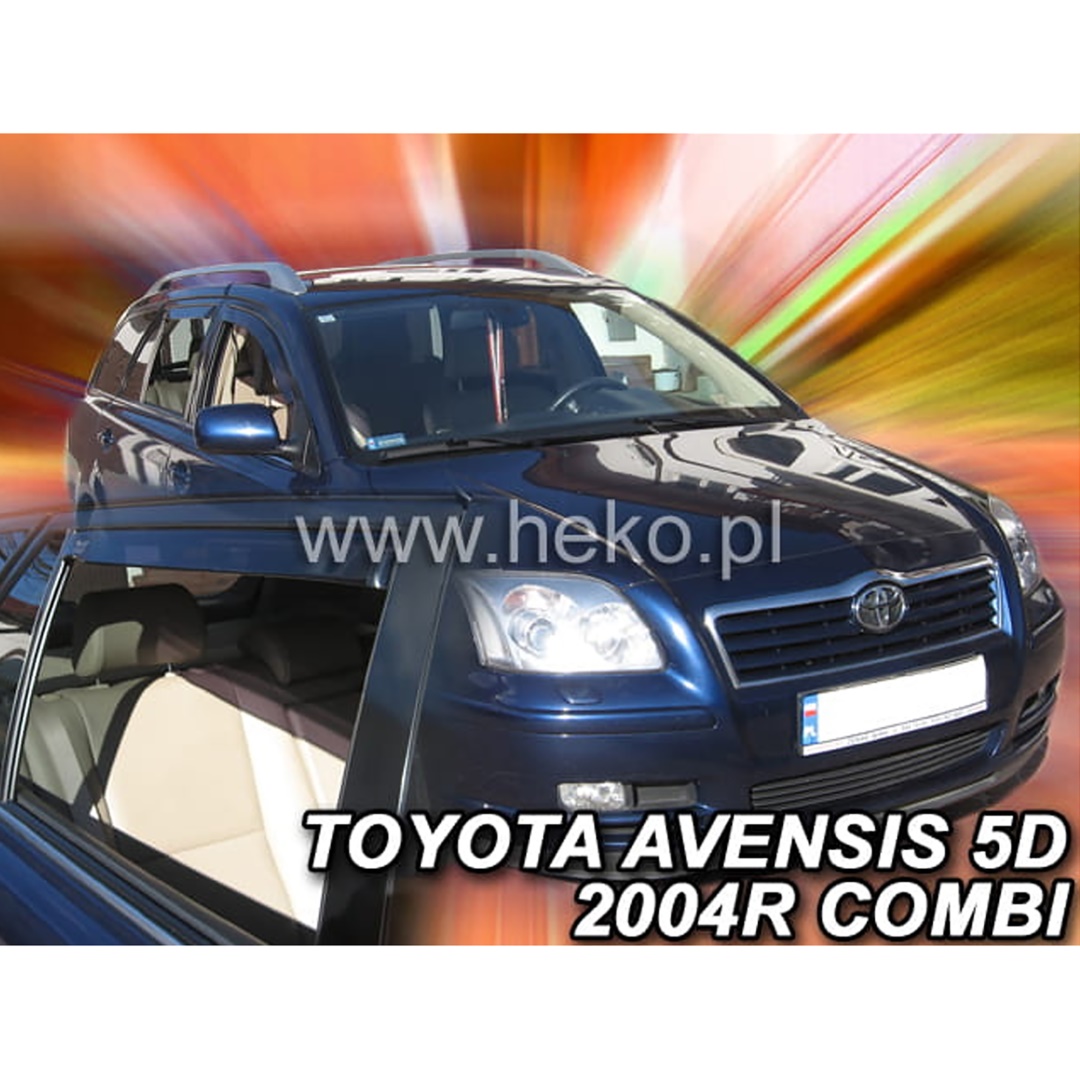 Βλησαρούλης Car Center - ΑΝΕΜΟΘΡΑΥΣΤΕΣ ΓΙΑ TOYOTA AVENSIS COMBI 5D 2004-2009 ΣΕΤ ΑΥΤΟΚΙΝΗΤΟΥ ΑΠΟ ΕΥΚΑΜΠΤΟ ΦΙΜΕ ΠΛΑΣΤΙΚΟ HEKO - 4 ΤΕΜ.