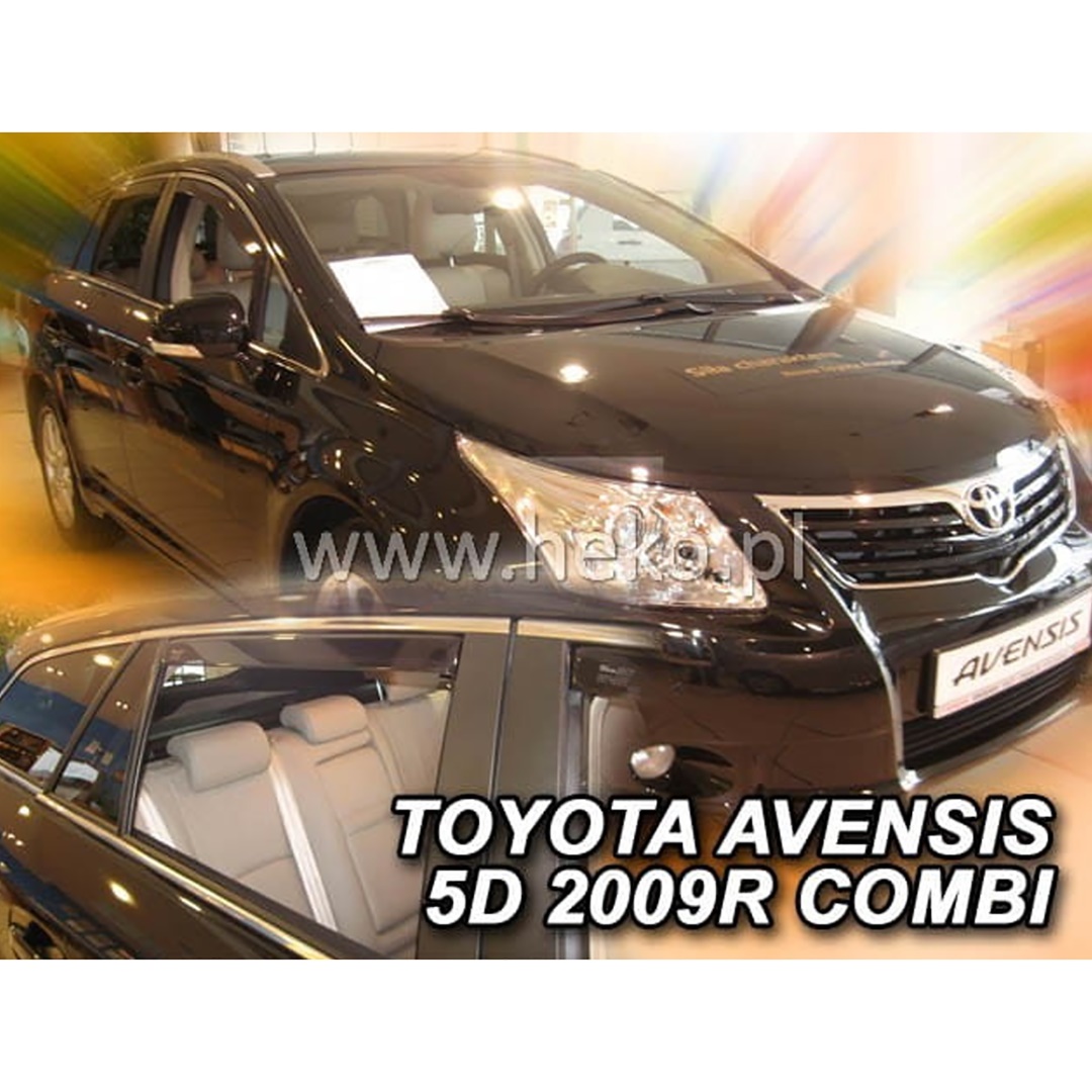 Βλησαρούλης Car Center - ΑΝΕΜΟΘΡΑΥΣΤΕΣ ΓΙΑ TOYOTA AVENSIS 5D COMBI 2009+ ΣΕΤ ΑΥΤΟΚΙΝΗΤΟΥ ΑΠΟ ΕΥΚΑΜΠΤΟ ΦΙΜΕ ΠΛΑΣΤΙΚΟ HEKO - 4 ΤΕΜ.