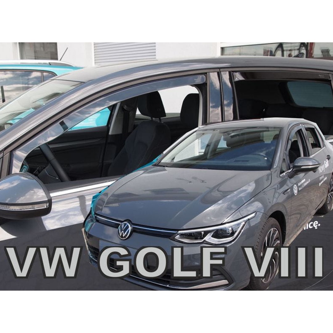 Βλησαρούλης Car Center - ΑΝΕΜΟΘΡΑΥΣΤΕΣ ΓΙΑ VW GOLF 8 5D 2020+ ΣΕΤ ΑΥΤΟΚΙΝΗΤΟΥ ΑΠΟ ΕΥΚΑΜΠΤΟ ΦΙΜΕ ΠΛΑΣΤΙΚΟ HEKO - 4 ΤΕΜ.