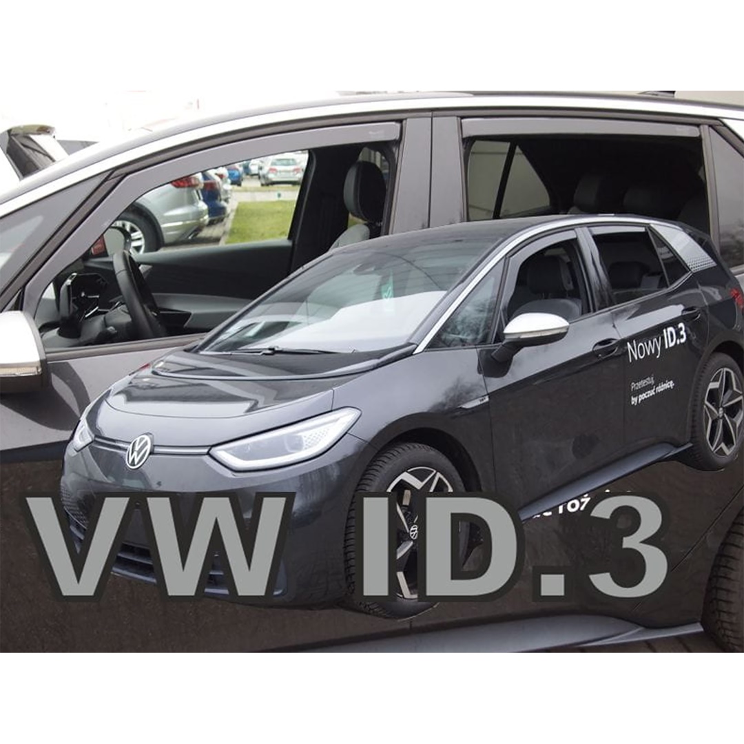 Βλησαρούλης Car Center - ΑΝΕΜΟΘΡΑΥΣΤΕΣ ΓΙΑ VW ID.3 5D 2020+ ΣΕΤ ΑΥΤΟΚΙΝΗΤΟΥ ΑΠΟ ΕΥΚΑΜΠΤΟ ΦΙΜΕ ΠΛΑΣΤΙΚΟ HEKO - 4 ΤΕΜ.