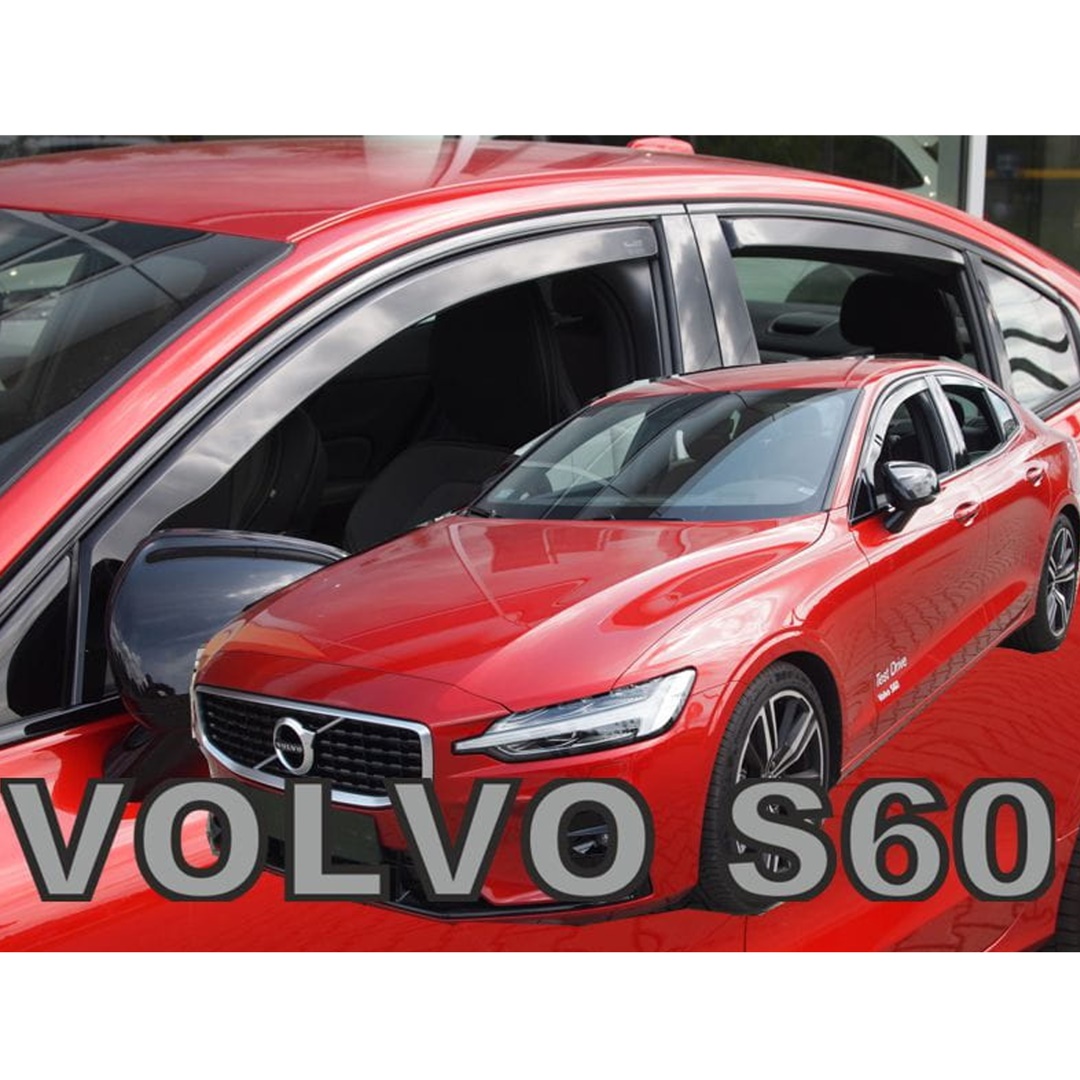Βλησαρούλης Car Center - ΑΝΕΜΟΘΡΑΥΣΤΕΣ ΓΙΑ VOLVO S60 4D 2018+ ΣΕΤ ΑΥΤΟΚΙΝΗΤΟΥ ΑΠΟ ΕΥΚΑΜΠΤΟ ΦΙΜΕ ΠΛΑΣΤΙΚΟ HEKO - 4 ΤΕΜ.