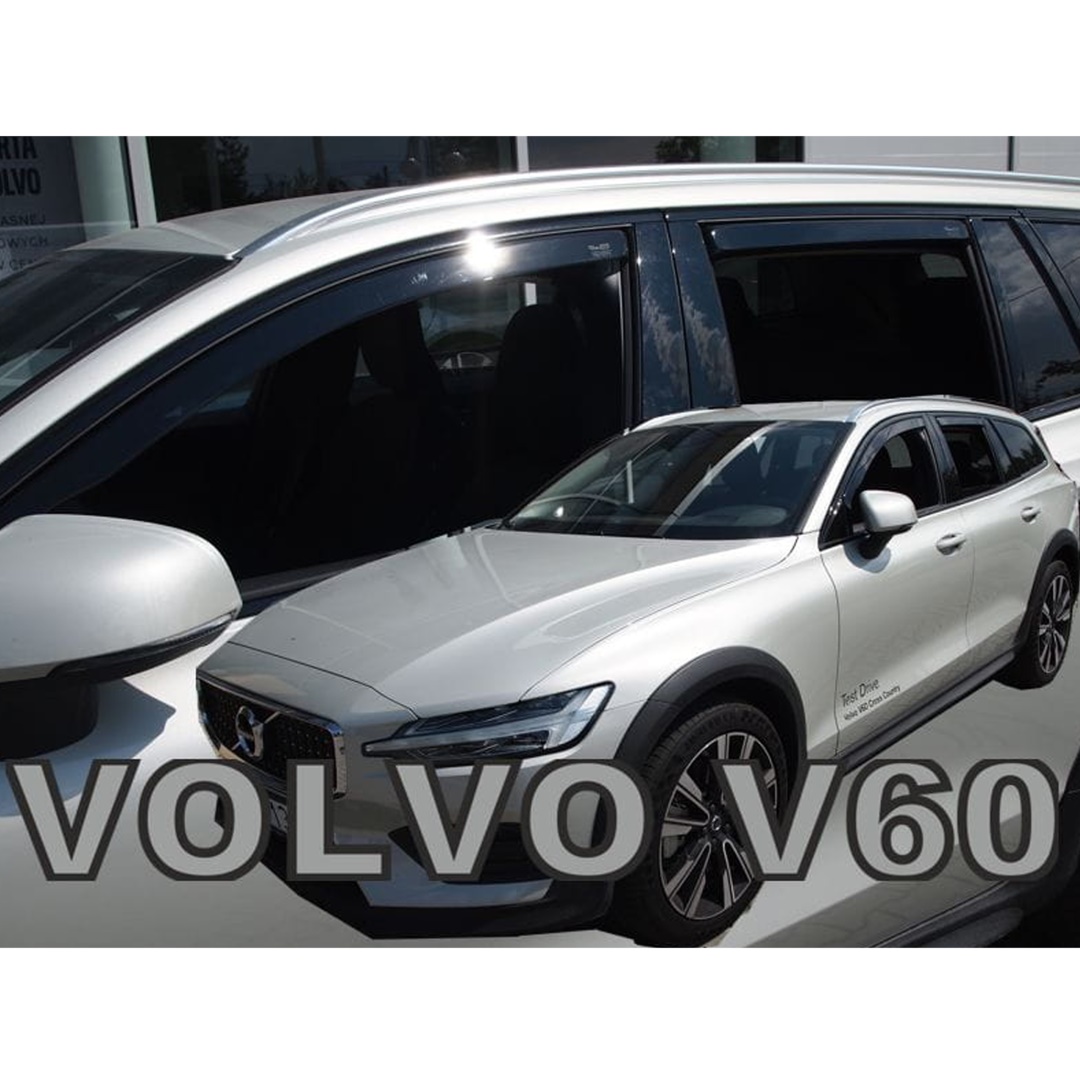 Βλησαρούλης Car Center - ΑΝΕΜΟΘΡΑΥΣΤΕΣ ΓΙΑ VOLVO V60 5D 2018+ ΣΕΤ ΑΥΤΟΚΙΝΗΤΟΥ ΑΠΟ ΕΥΚΑΜΠΤΟ ΦΙΜΕ ΠΛΑΣΤΙΚΟ HEKO - 4 ΤΕΜ.