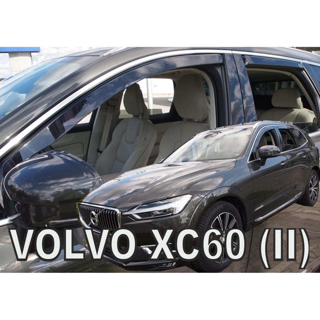 Βλησαρούλης Car Center - ΑΝΕΜΟΘΡΑΥΣΤΕΣ ΓΙΑ VOLVO XC60 II 5D 2017+ ΣΕΤ ΑΥΤΟΚΙΝΗΤΟΥ ΑΠΟ ΕΥΚΑΜΠΤΟ ΦΙΜΕ ΠΛΑΣΤΙΚΟ HEKO - 4 ΤΕΜ.