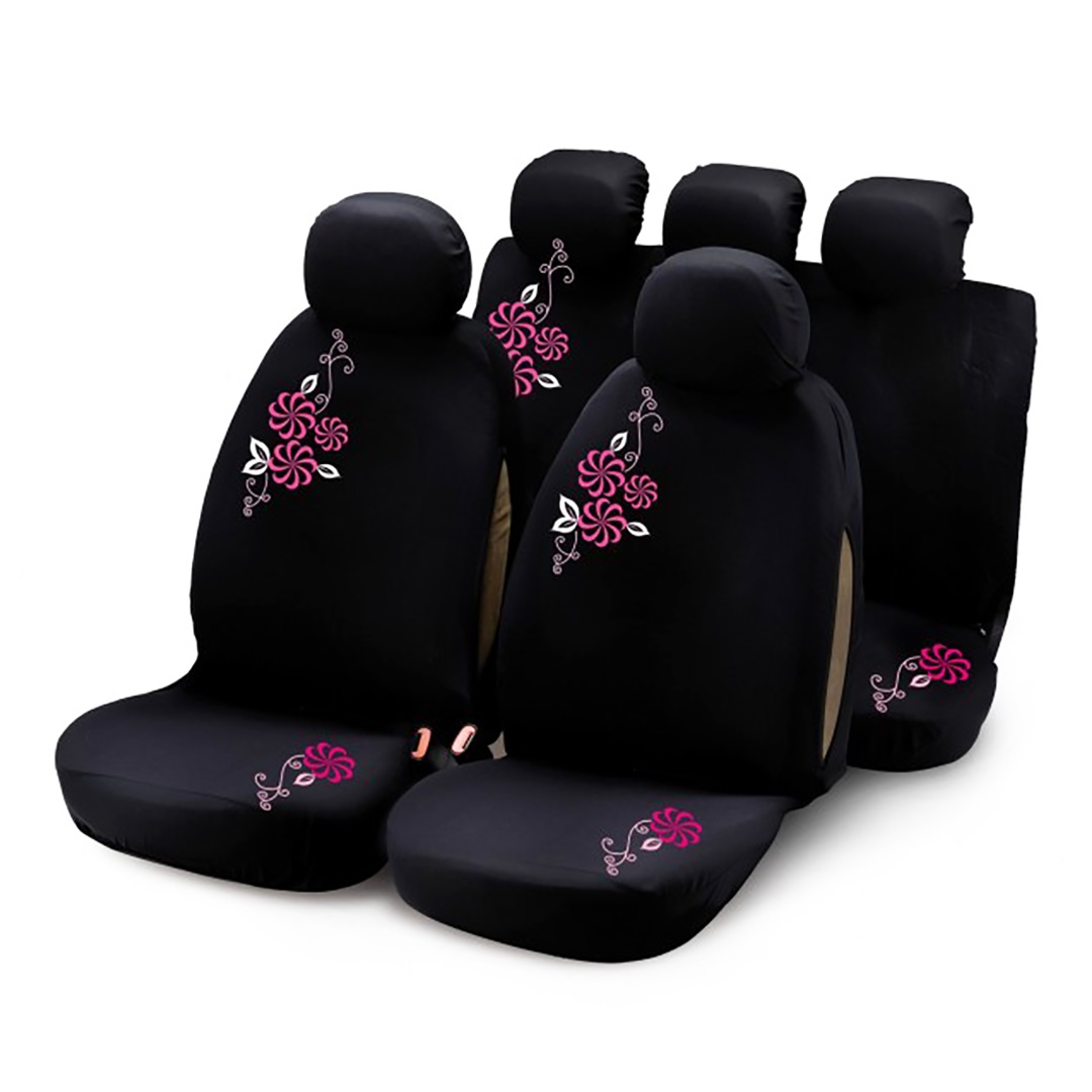 Βλησαρούλης Car Center - Bottari - ΚΑΛΥΜΜΑΤΑ ΚΑΘΙΣΜΑΤΩΝ ΣΕΤ MY FLOWER SWIVEL PINK BOTTARI - ΣΕΤ 9 ΤΕΜ. (ΒΟΤ29010)