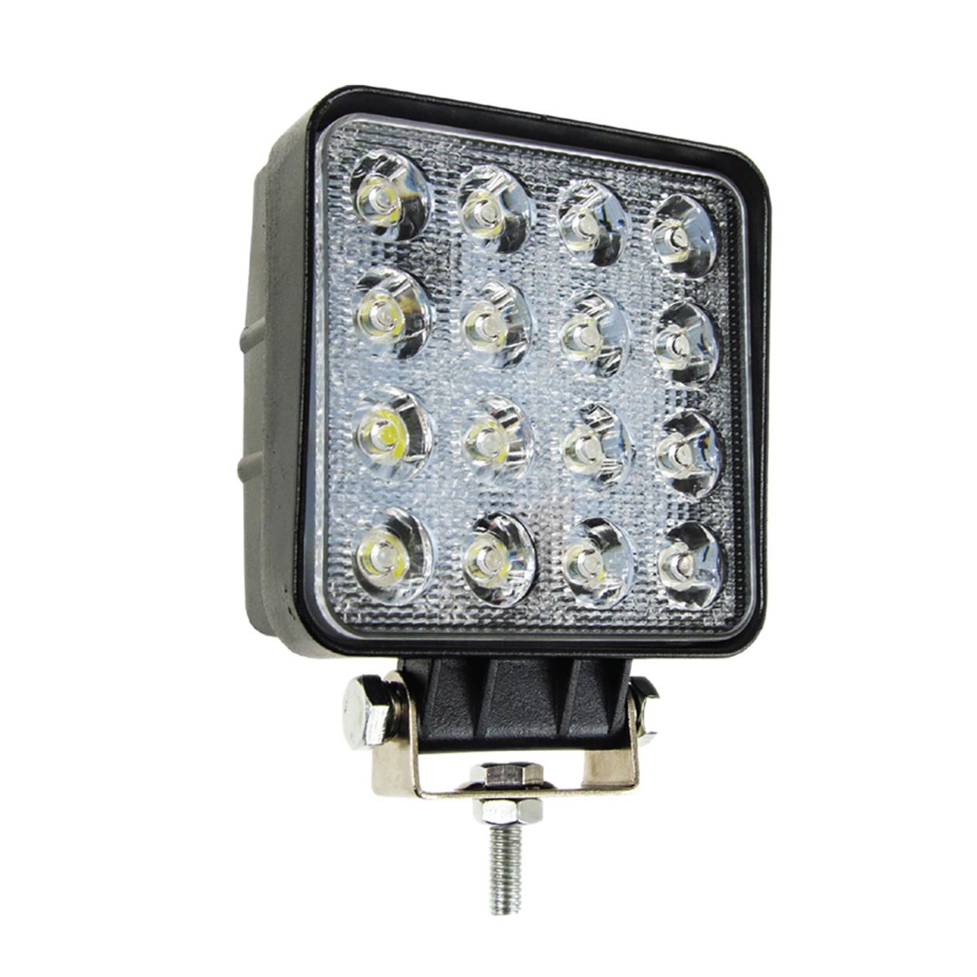 Βλησαρούλης Car Center - Amio - Προβολέας Εργασίας LED AWL05 FLAT 4000lm 48W 9-60V 16LED - Ισχυρός Φωτισμός & Απόδοση σε Δύσκολες Συνθήκες - 108x108x57mm - 1 Τεμ. (01700/AM)