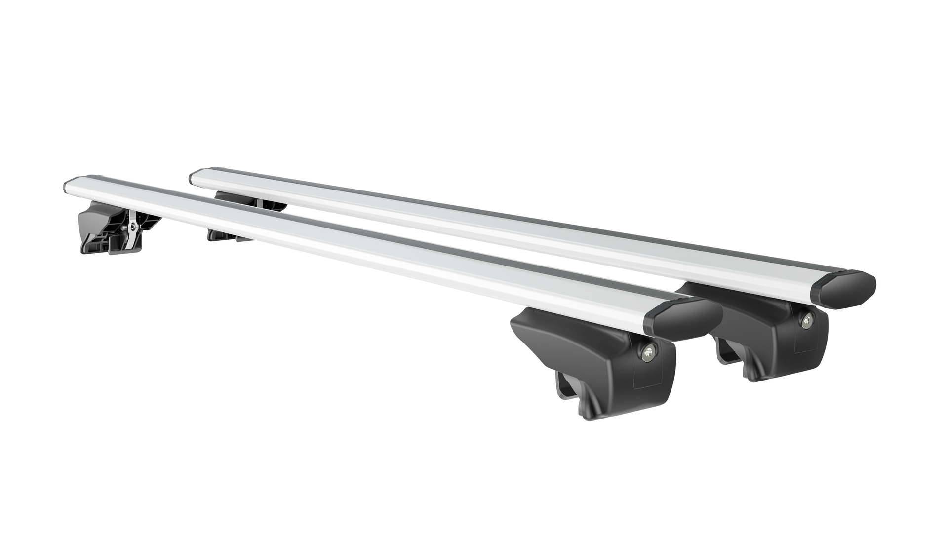 Βλησαρούλης Car Center - ΜΠΑΡΕΣ ΟΡΟΦΗΣ ΑΛΟΥΜΙΝΙΟΥ BLADE L SILVER 127cm ΜΕ ΑΚΡΑ GAMMA FLAT ΓΙΑ FLUSH / STANDARD RAILS MENABO - 2 ΤΕΜ.