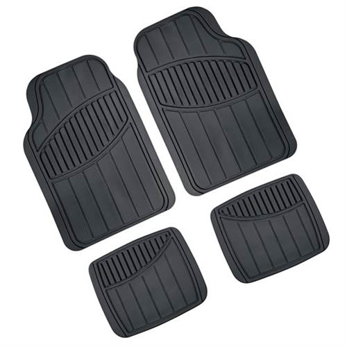 Βλησαρούλης Car Center - Πατάκια  KYOTO UNIVERSAL Λάστιχο 4τεμ 67x46cm + 40x33cm Μαύρα