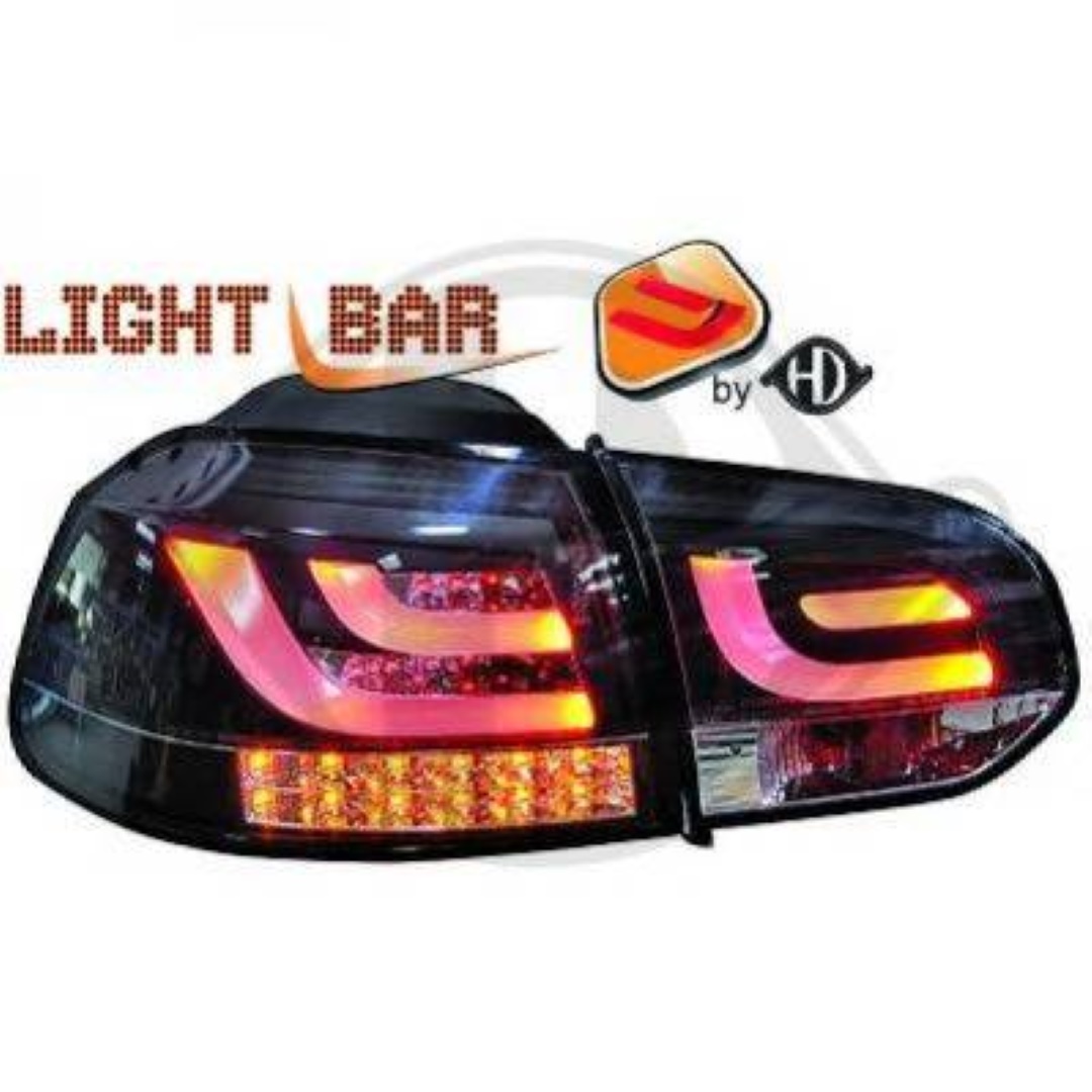 Βλησαρούλης Car Center - ΦΑΝΑΡΙΑ ΓΙΑ VW GOLF 6 3/5D 10.08+ BLACK LIGHTBAR DIEDERICHS