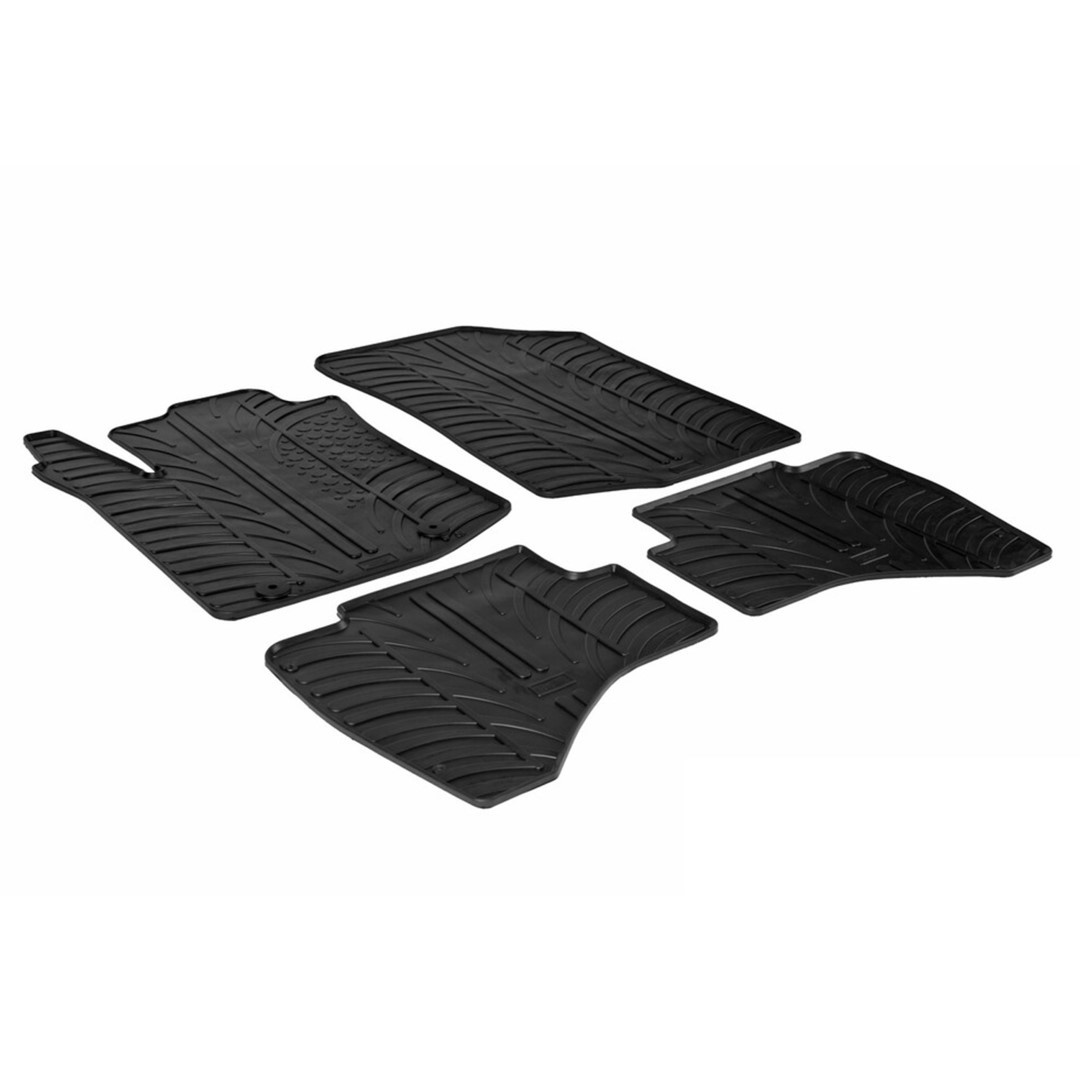 Βλησαρούλης Car Center - Lampa - Πατάκια Αυτοκινήτου για Citroen C1/C1 Airscape 3/5 doors 2014 > 03/2021, Peugeot 108/108 Top! 3/5 doors 06/2014 > 03/2021, Toyota Aygo 2014 > 2021 από Λάστιχο σε Μαύρο Χρώμα με Κουμπώματα - Σετ 4 Τεμ. (L2460.3)