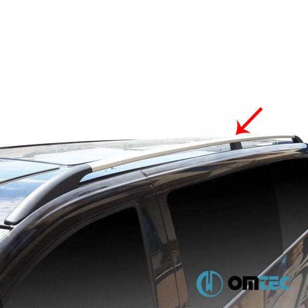 Βλησαρούλης Car Center - ΜΠΑΡΕΣ ΟΡΟΦΗΣ ΓΙΑ MERCEDES VITO / VIANO W639/W447 2003+ ΠΑΡΑΛΛΗΛΕΣ ΑΛΟΥΜΙΝΙΟΥ L1 ΑΣΗΜΙ OMTEC - 2 τεμ.