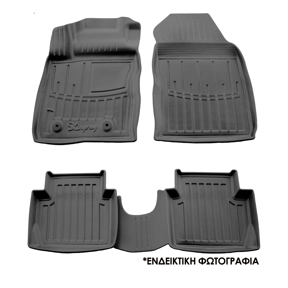 Βλησαρούλης Car Center - Race Axion – Προστατευτικά Πατάκια τύπου Σκαφάκια για Ford Explorer VI (U625) 2020> SUV με κουμπώματα για premium προστασία καμπίνας και άνεση σε μεγάλες οικογενειακές διαδρομές – 1 Σετ (5007354/ST)