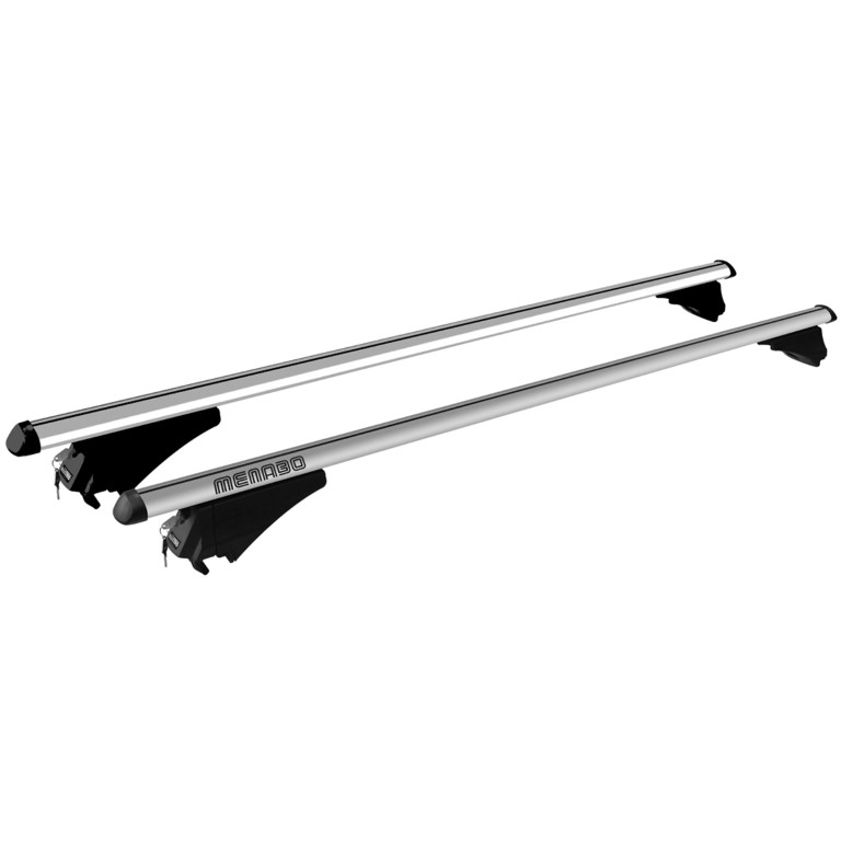 Βλησαρούλης Car Center - ΜΠΑΡΕΣ ΟΡΟΦΗΣ ΑΛΟΥΜΙΝΙΟΥ TIGER SILVER 118,5 cm ΣΕ ΑΣΗΜΙ ΧΡΩΜΑ ΓΙΑ ΟΡΟΦΗ ΜΕ FLUSH ΚΑΙ RAISED RAILS MENABO - 2 ΤΕΜ.