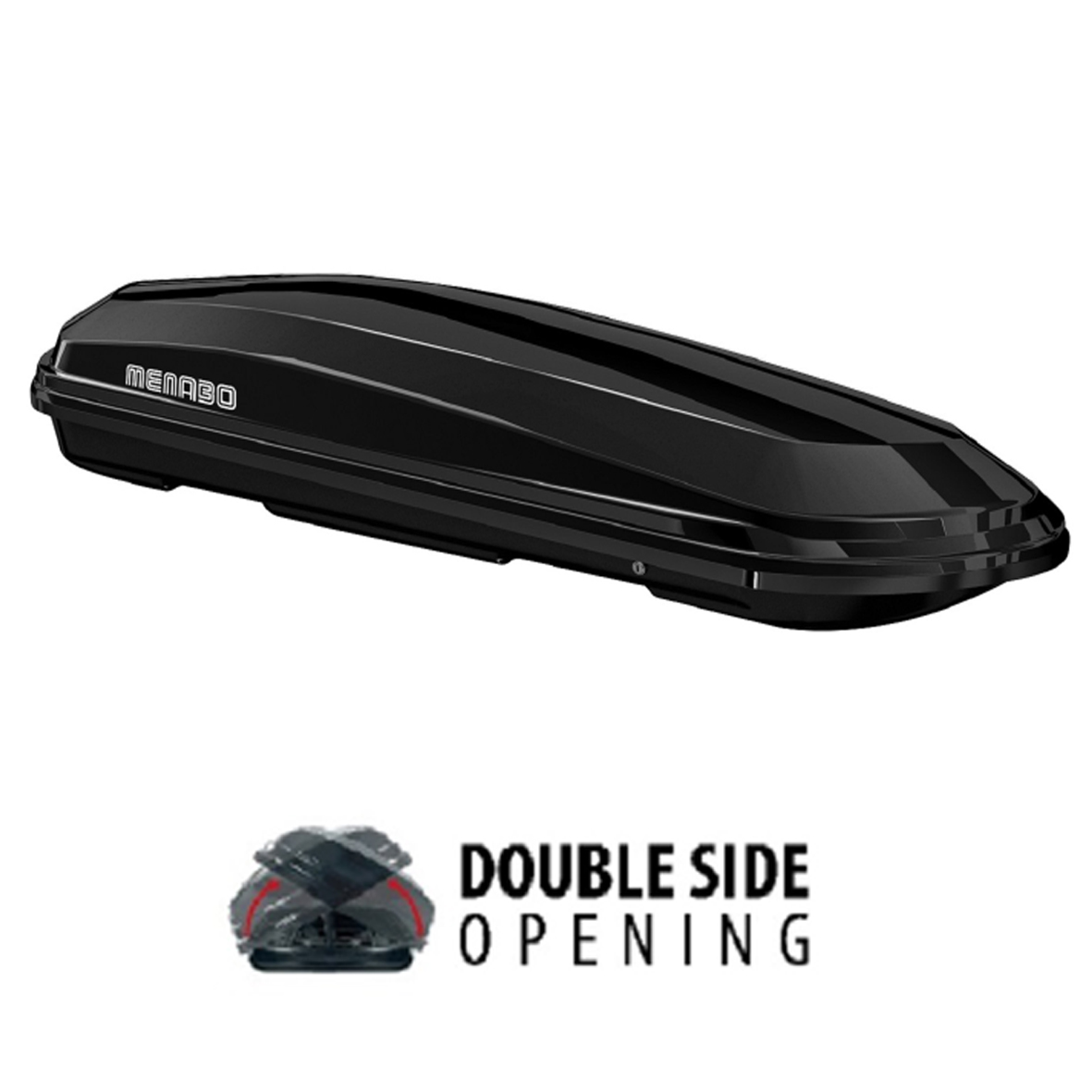 Βλησαρούλης Car Center - ΜΠΑΓΚΑΖΙΕΡΑ ΟΡΟΦΗΣ DIAMOND 450 DUO BLACK (ΜΑΥΡΗ/ΓΥΑΛΙΣΤΕΡΗ) MENABO