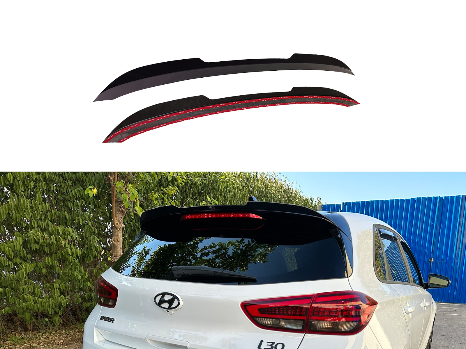 Βλησαρούλης Car Center - Motordrome - Επιπρόσθετη Αεροτομή για Hyundai i30 Mk3 (2016-) - 1 Τεμ.  (A-502)