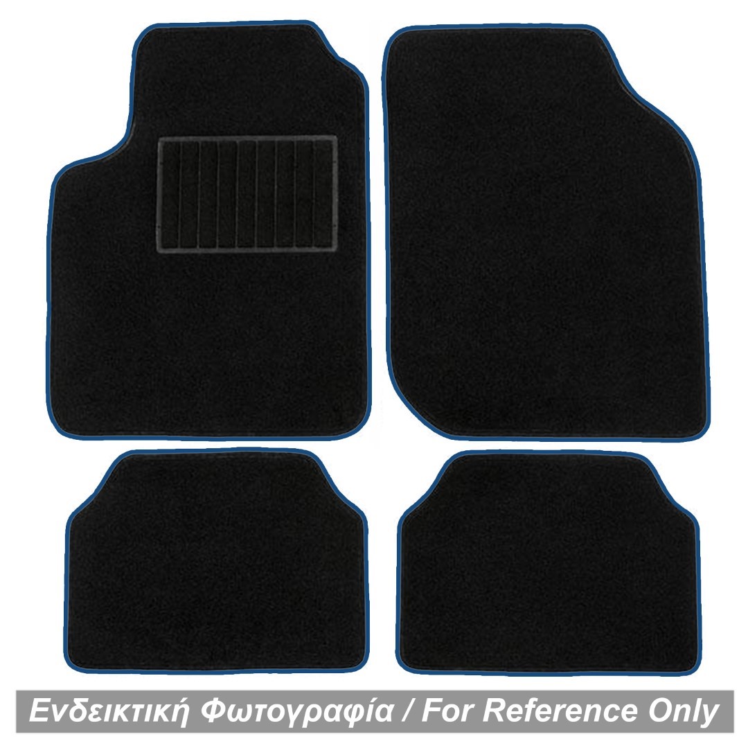 Βλησαρούλης Car Center - TYPE-A UNIVERSAL ΠΑΤΑΚΙΑ ΜΟΚΕΤΑ (ΜΑΥΡΟ ΜΕ ΜΠΛΕ ΡΕΛΙ) - 4 ΤΕΜ.