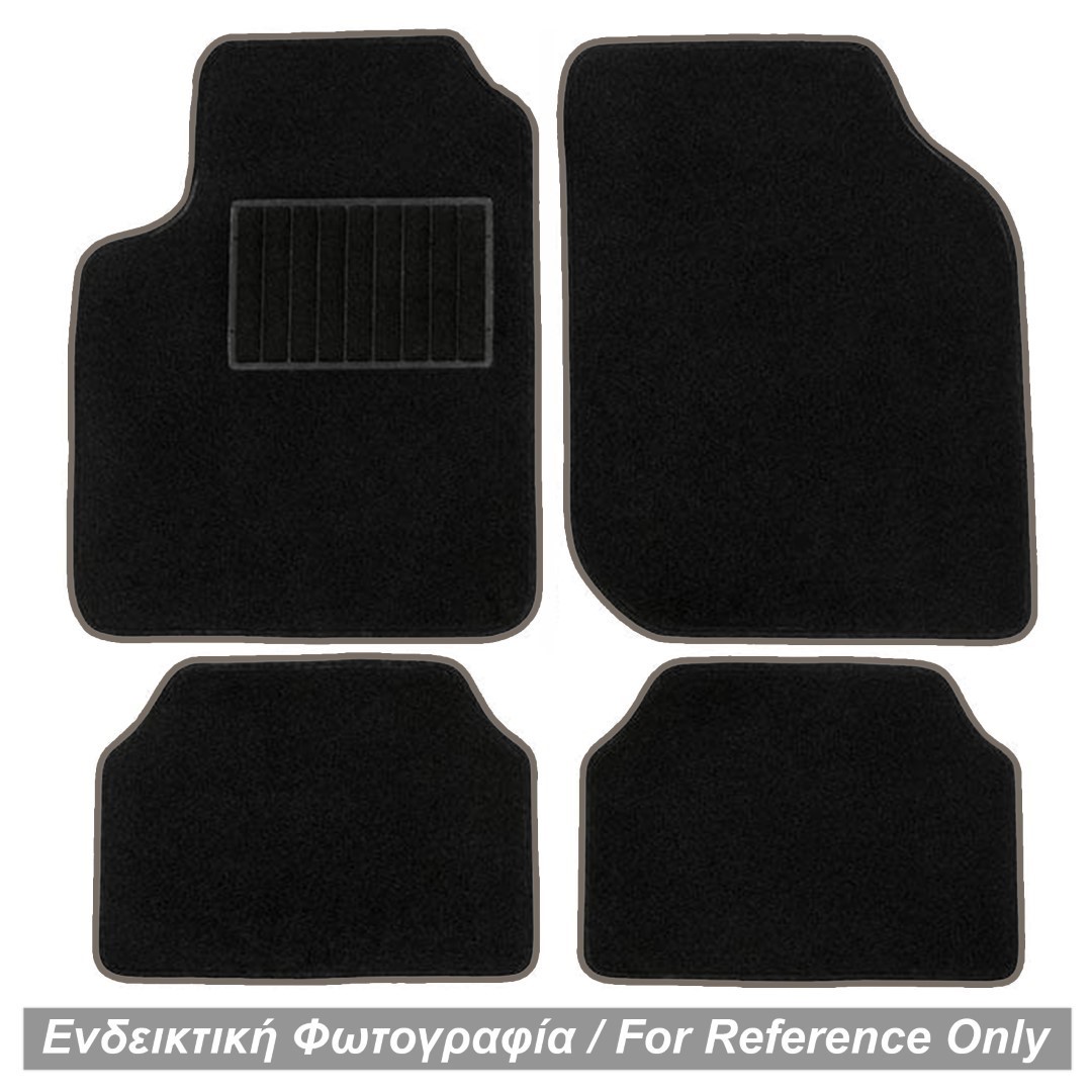 Βλησαρούλης Car Center - ΠΑΤΑΚΙΑ ΜΟΚΕΤΑ ΓΙΑ MERCEDES A-KLAS W168 1998-2004 (ΜΑΥΡΟ ΜΕ ΓΚΡΙ ΡΕΛΙ) - 4 ΤΕΜ.