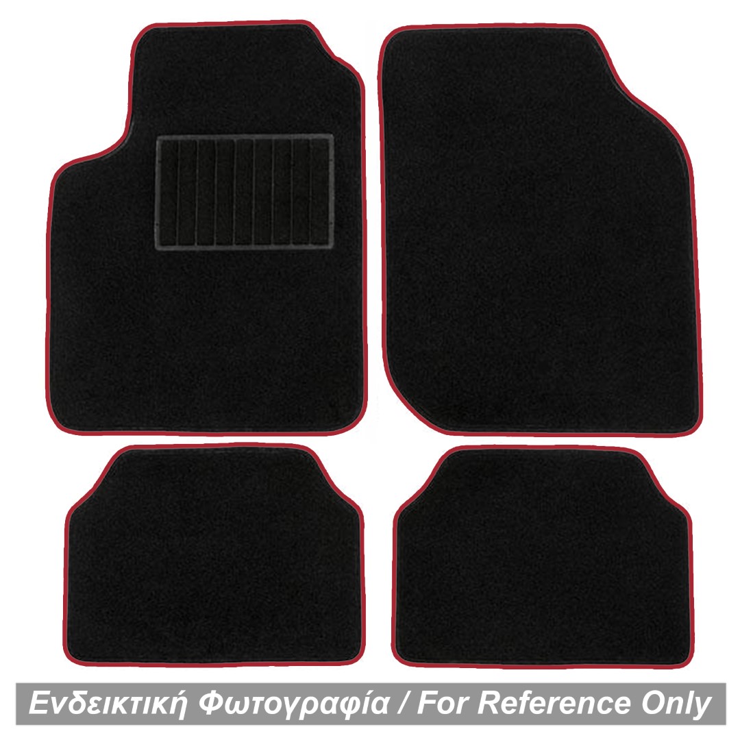 Βλησαρούλης Car Center - ΠΑΤΑΚΙΑ ΜΟΚΕΤΑ ΓΙΑ CITROEN XSARA 1997-2004 ΠΑΤΑΚΙΑ  (ΜΑΥΡΟ ΜΕ ΚΟΚΚΙΝΟ ΡΕΛΙ) - 4 ΤΕΜ.
