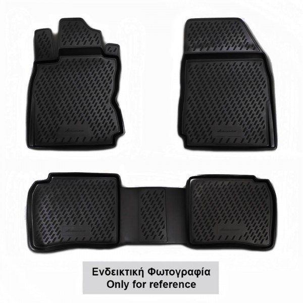 Βλησαρούλης Car Center - ΠΑΤΑΚΙΑ ΣΕ ΣΚΑΦΗ TPE ΛΑΣΤΙΧΟ ΓΙΑ FORD FIESTA 3D / 5D 03/2011-2017  ΣΕ ΜΑΥΡΟ ΧΡΩΜΑ NOVLINE - 4 ΤΕΜ.