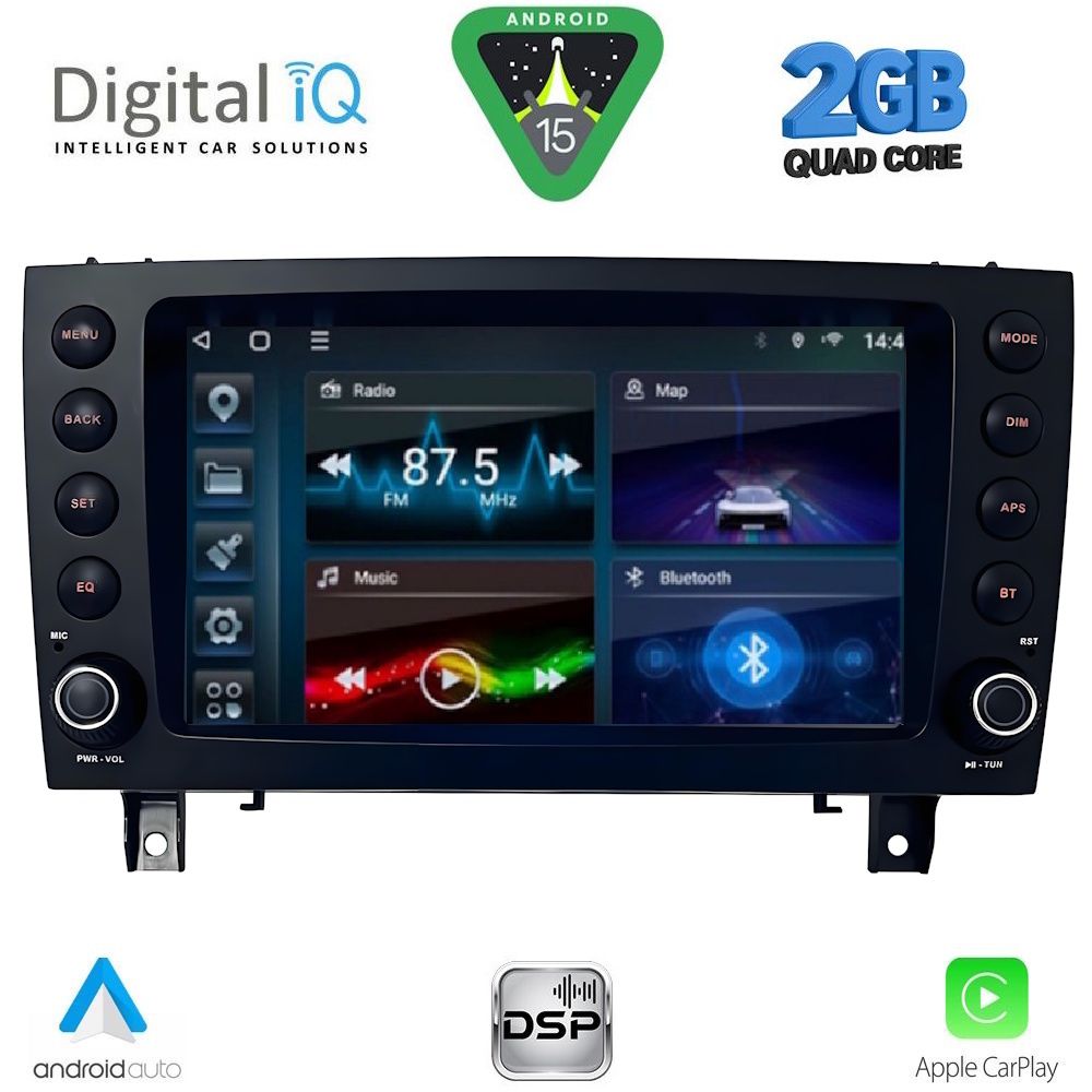 Βλησαρούλης Car Center - DIGITAL IQ BLD 096_CPA (8″ DECK) MULTIMEDIA for MERCEDES SLK (R171) mod. 2004-2010