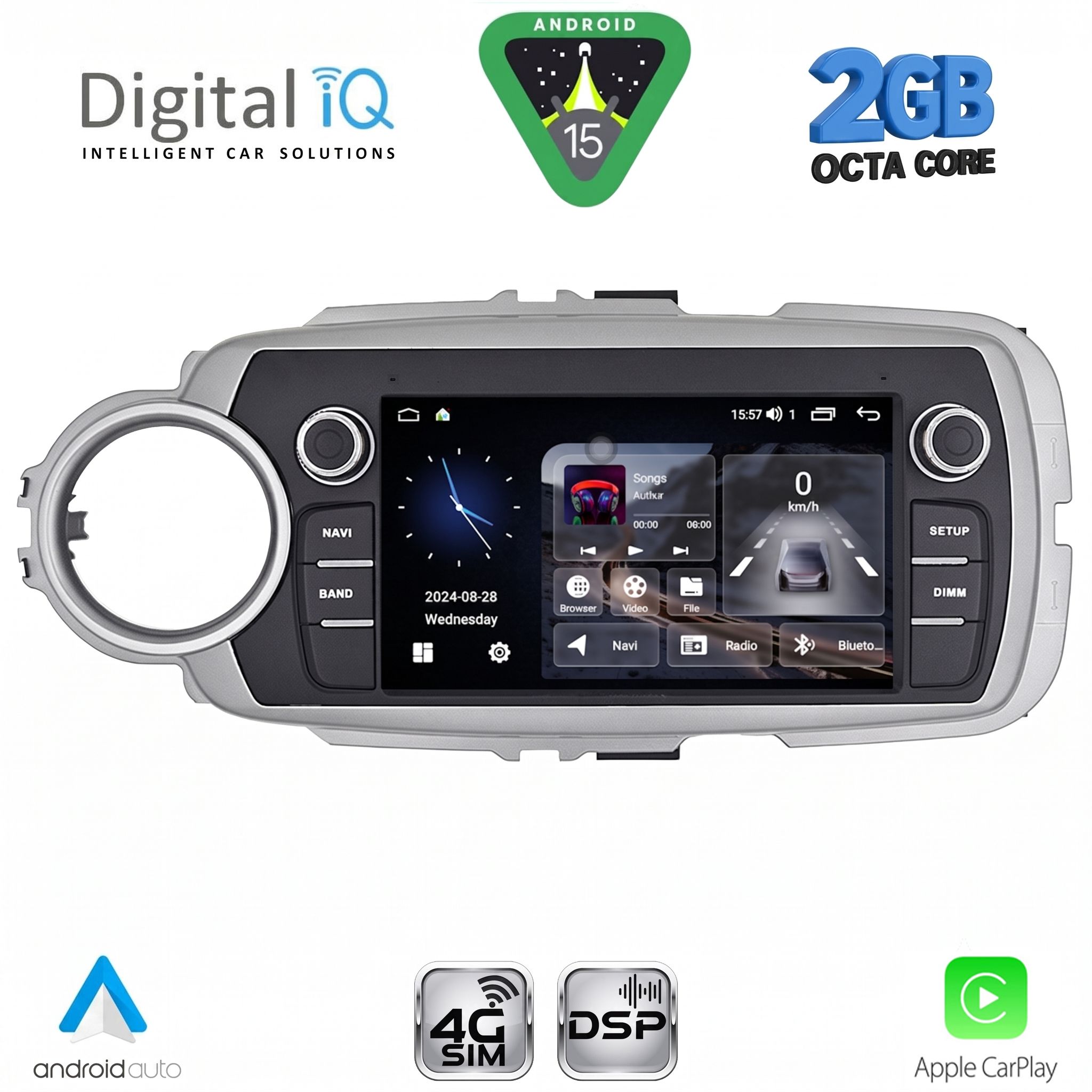 Βλησαρούλης Car Center - DIGITAL IQ BLF 330_CPA (7" DECK) MULTIMEDIA SYSTEM for TOYOTA YARIS mod. 2011-2020