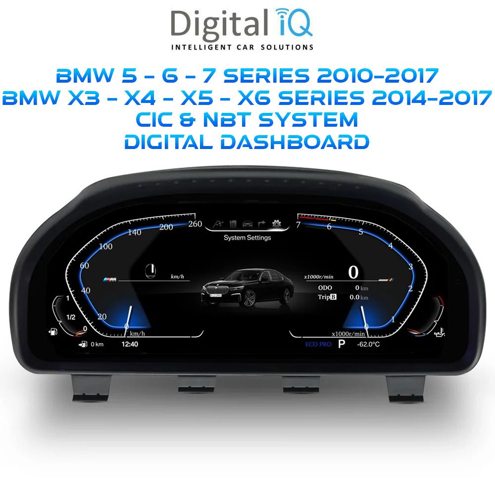 Βλησαρούλης Car Center - DIGITAL IQ FZ 972_IC (12.3in) BMW 5 - 5 GT - 6 - 7 Series mod. 2010-2017 / X3 - X4 - X5 - X6 mod. 2014-2017 DIGITAL DASHBOARD