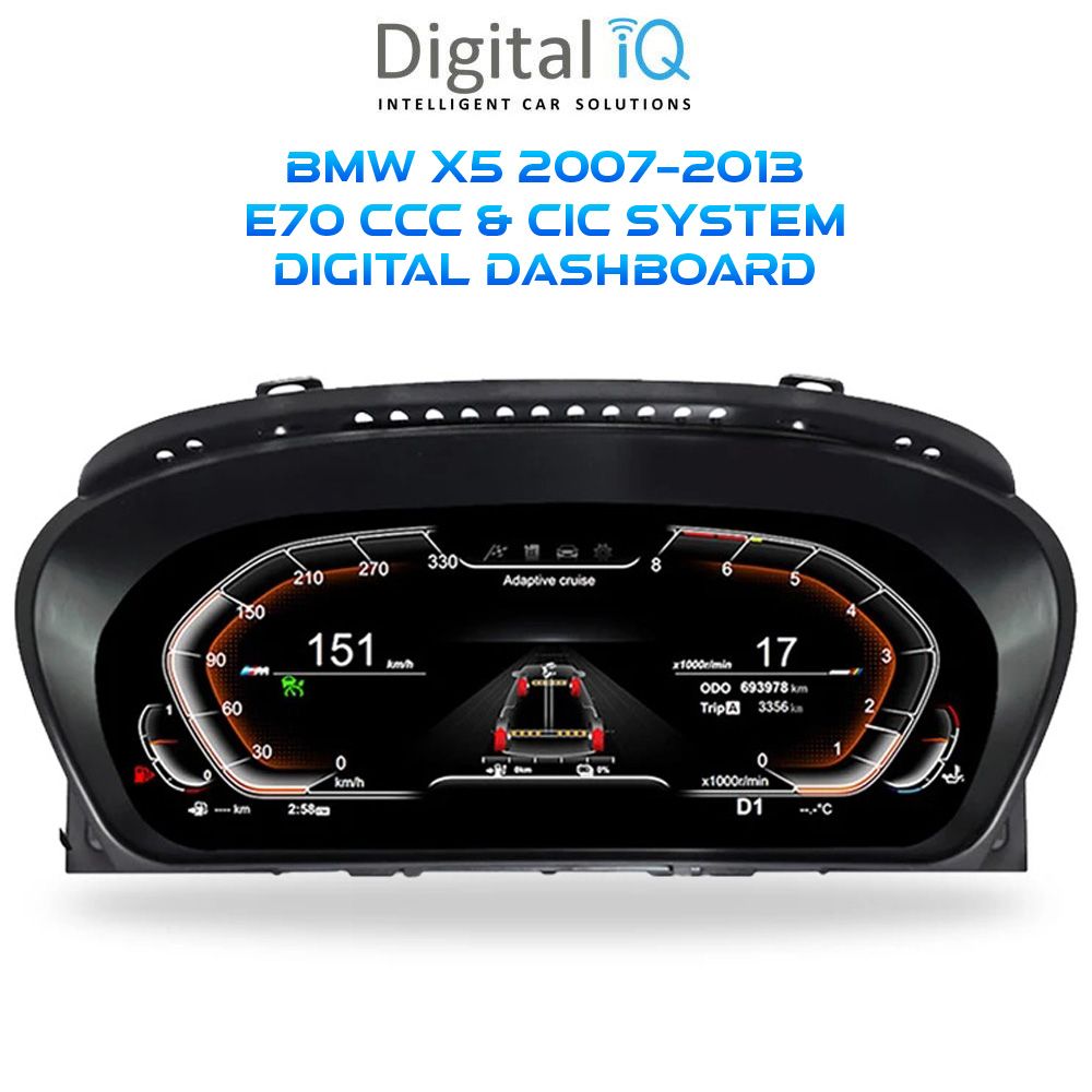 Βλησαρούλης Car Center - DIGITAL IQ DDD 976_DC (12.3in) DIGITAL INSTRUMENT CLUSTER for BMW X5 (E70) mod. 2007-2013 with CCC-CIC
