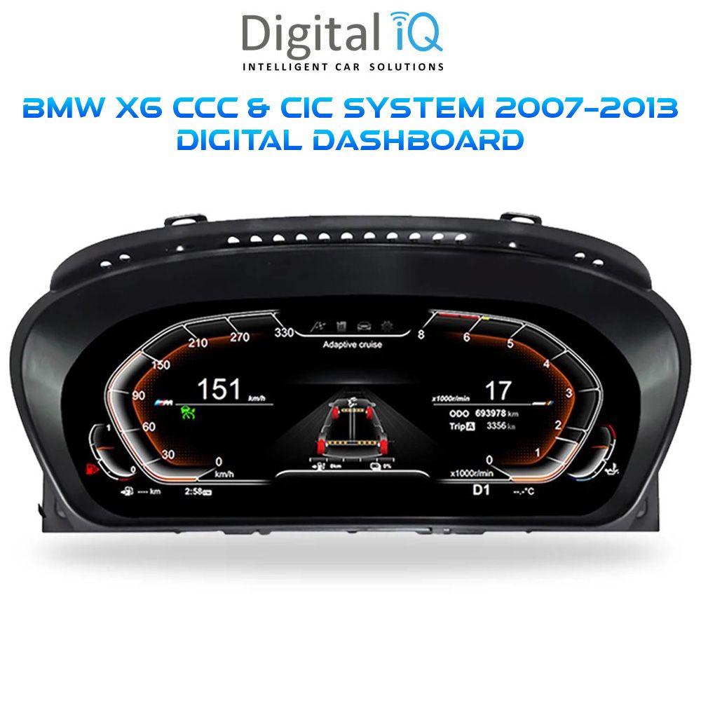 Βλησαρούλης Car Center - DIGITAL IQ DDD 977_DC (12.3in) DIGITAL INSTRUMENT CLUSTER for BMW X6 (E71) mod. 2007-2013 with CCC-CIC