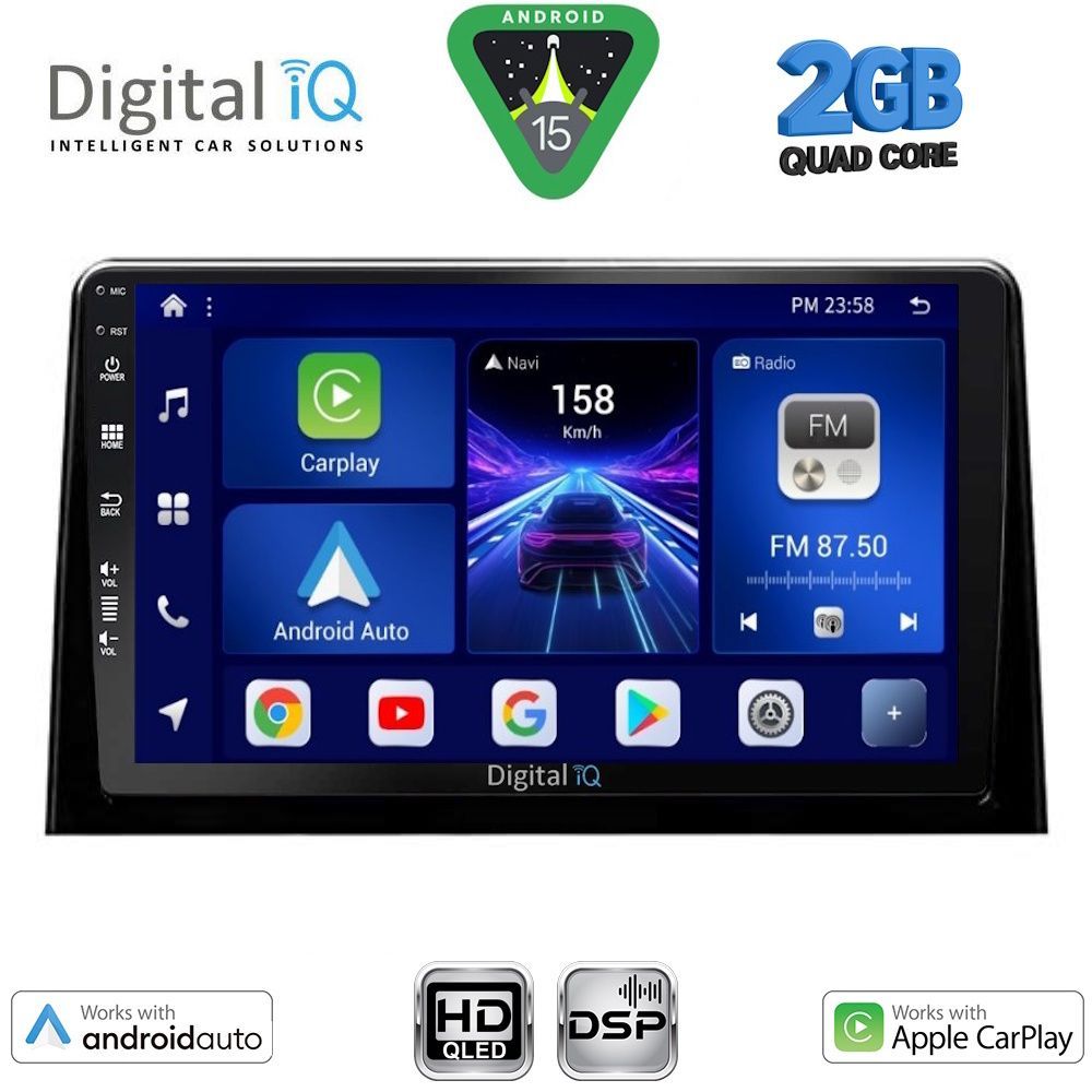 Βλησαρούλης Car Center - DIGITAL IQ BXC 3082_CPAA (10inc) MULTIMEDIA TABLET for CITROEN BERLINGO – OPEL COMBO – PEUGEOT PARTNER – TOYOTA PROACE mod. 2018-2026 - FIAT DOBLO mod. 2022-2026