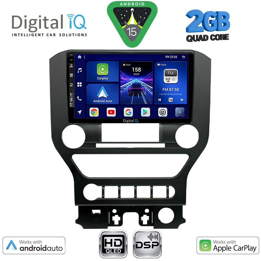 Βλησαρούλης Car Center - DIGITAL IQ BXC 3166_CPAA 4BUT (9inc) MULTIMEDIA TABLET for FORD MUSTANG mod. 2015-2020
