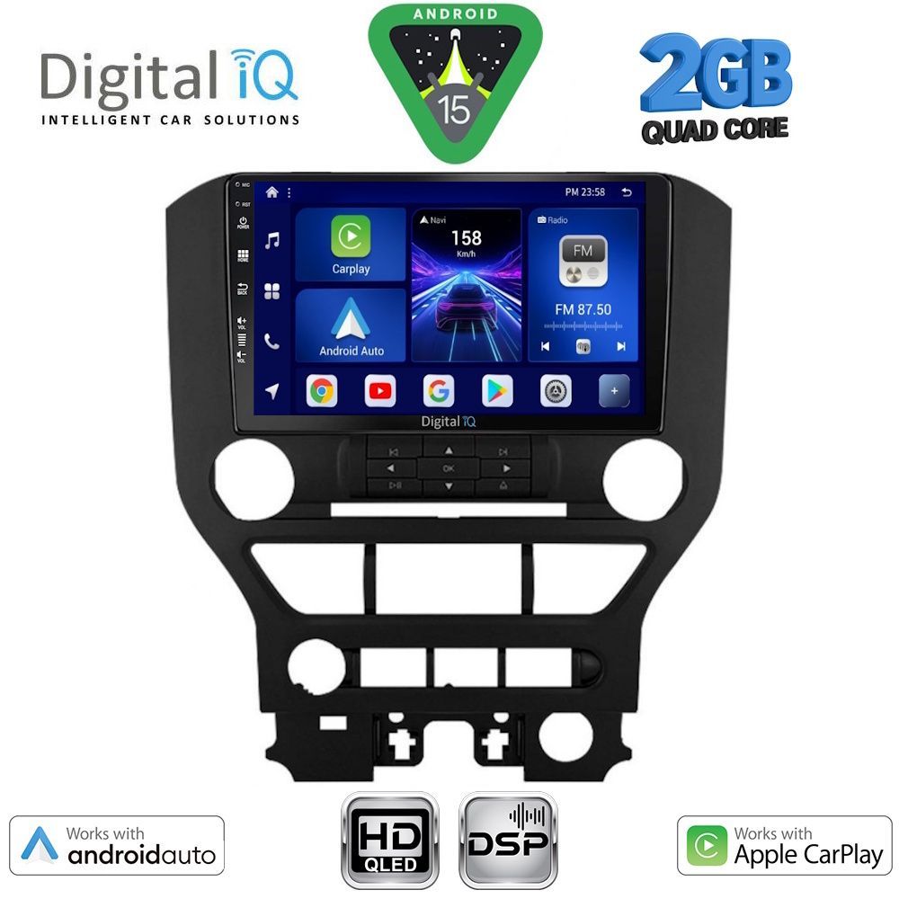 Βλησαρούλης Car Center - DIGITAL IQ BXC 3166_CPAA 3BUT (9inc) MULTIMEDIA TABLET for FORD MUSTANG mod. 2015-2020
