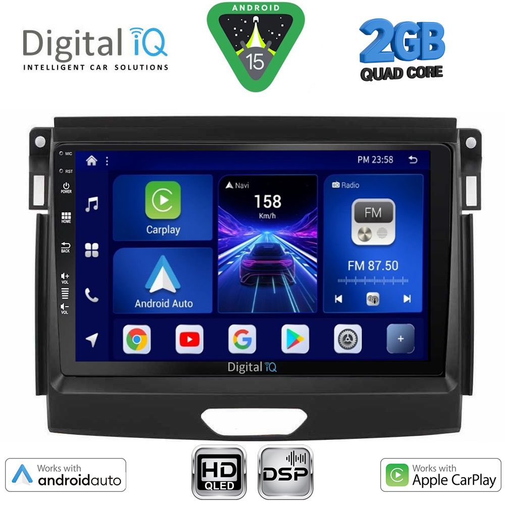 Βλησαρούλης Car Center - DIGITAL IQ BXC 3172A_CPAA (9inc) MULTIMEDIA TABLET for FORD RANGER mod. 2015-2018