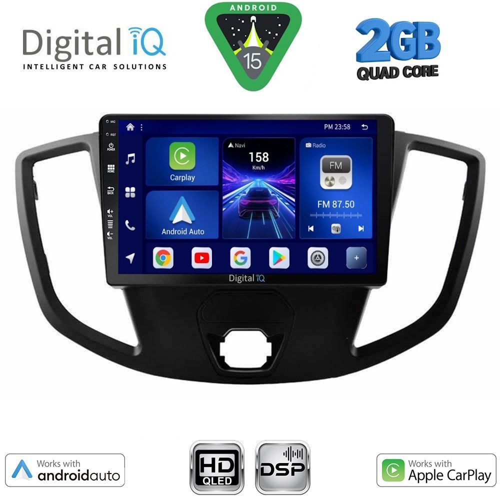 Βλησαρούλης Car Center - DIGITAL IQ BXC 3179_CPAA (9inc) MULTIMEDIA TABLET for FORD TRANSIT mod. 2014-2020