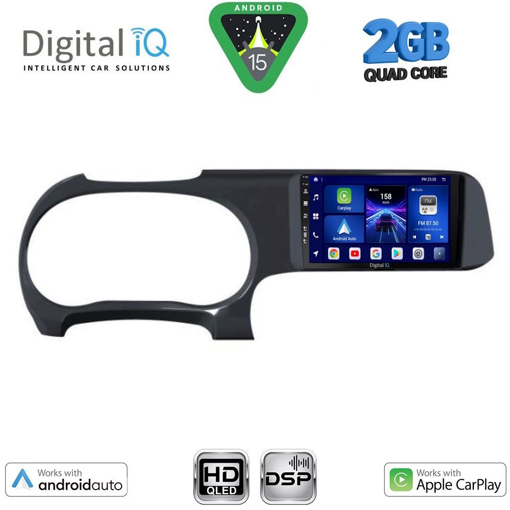 Βλησαρούλης Car Center - DIGITAL IQ BXC 3225_CPAA (9inc) MULTIMEDIA TABLET for HYUNDAI i10 mod. 2020-2026