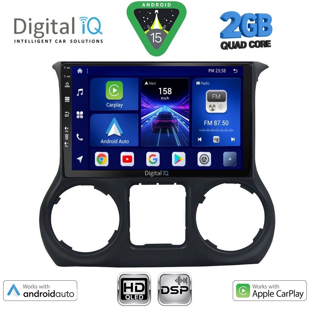 Βλησαρούλης Car Center - DIGITAL IQ BXC 3295_CPAA (10inc) MULTIMEDIA TABLET for JEEP WRANGLER mod. 2011-2014