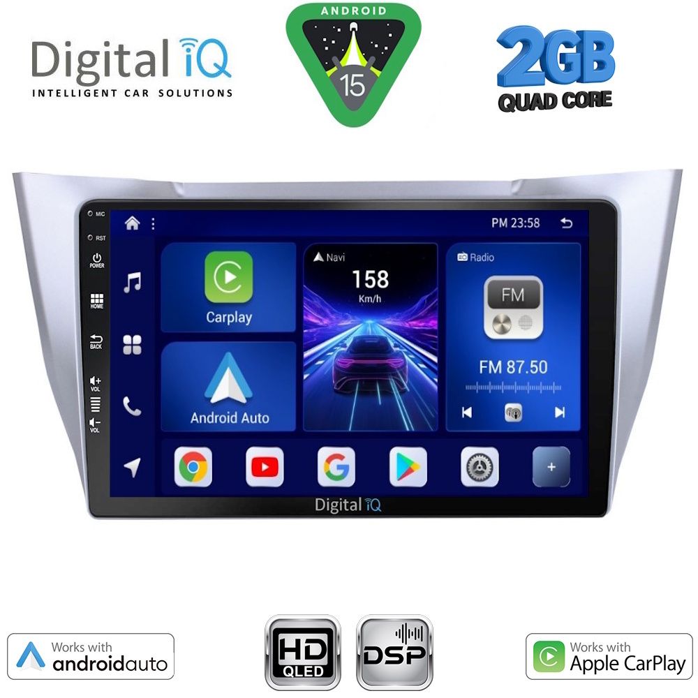 Βλησαρούλης Car Center - DIGITAL IQ BXC 3345SL_CPAA (10inc) MULTIMEDIA TABLET for LEXUS RX 300 – 400 mod. 2003-2008