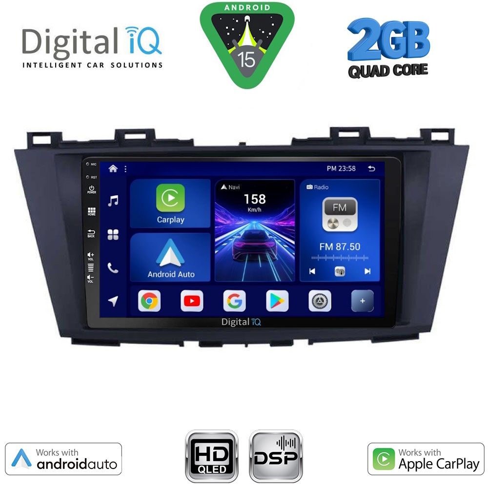 Βλησαρούλης Car Center - DIGITAL IQ BXC 3371_CPAA (9inc) MULTIMEDIA TABLET for MAZDA 5 mod. 2011-2020