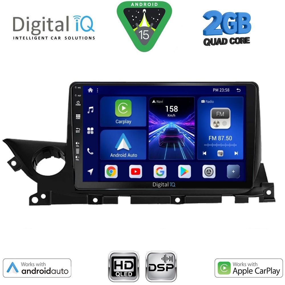 Βλησαρούλης Car Center - DIGITAL IQ BXC 3379B_CPAA (9inc) MULTIMEDIA TABLET for MAZDA 6 mod. 2021-2026