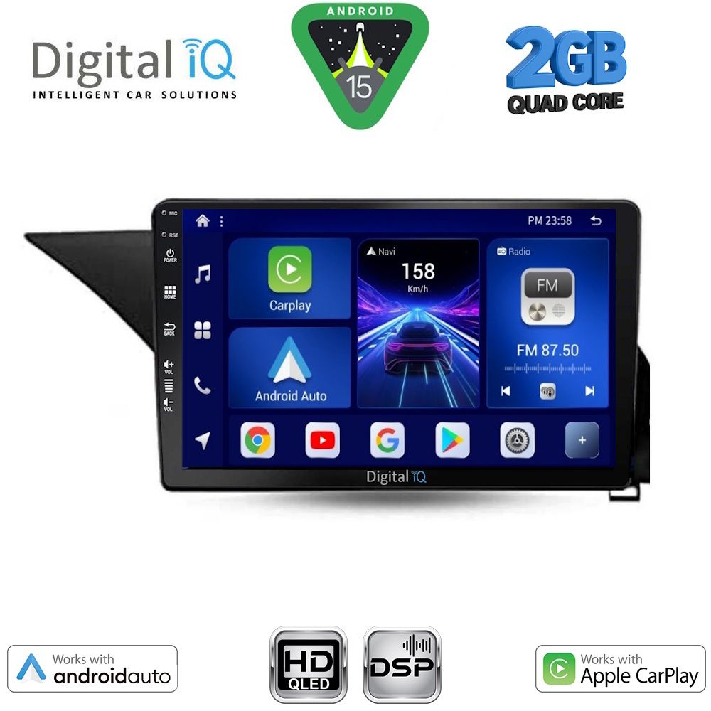 Βλησαρούλης Car Center - DIGITAL IQ BXC 3409_CPAA (10inc) MULTIMEDIA TABLET for MERCEDES E (W212) mod. 2009-2016