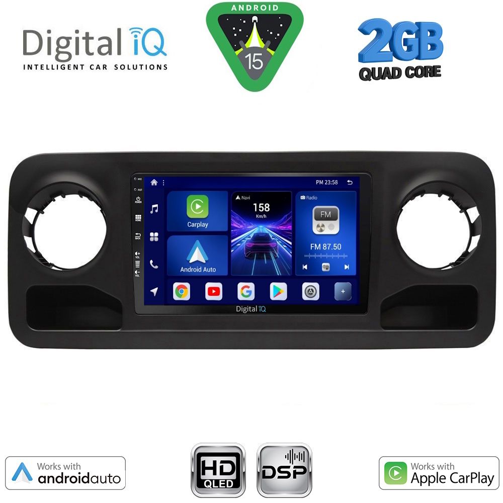 Βλησαρούλης Car Center - DIGITAL IQ BXC 3424_CPAA (10inc) MULTIMEDIA TABLET for MERCEDES SPRINTER mod. 2018-2026