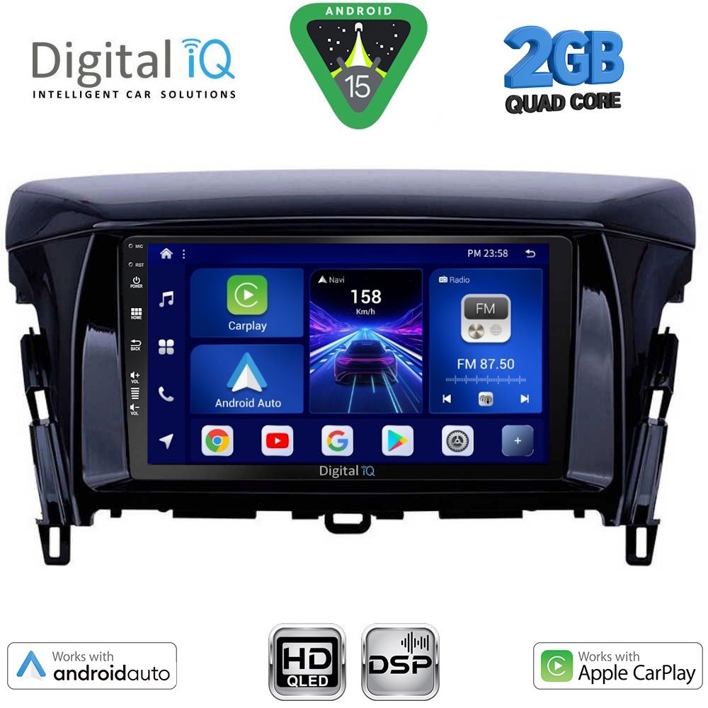 Βλησαρούλης Car Center - DIGITAL IQ BXC 3432_CPAA (9inc) MULTIMEDIA TABLET for MITSUBISHI ECLIPSE CROSS mod. 2018-2026