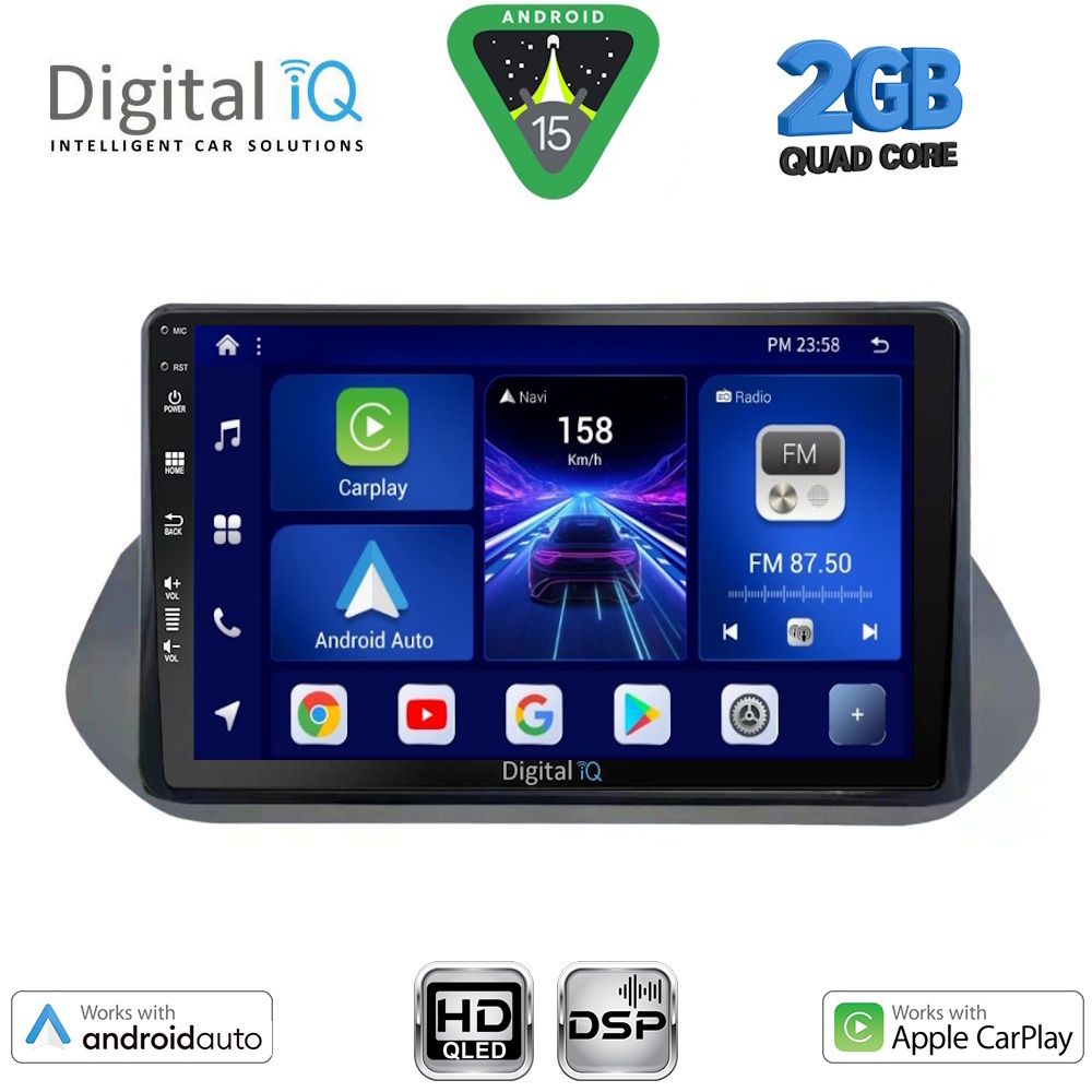 Βλησαρούλης Car Center - DIGITAL IQ BXC 3469_CPAA (10inc) MULTIMEDIA TABLET for NISSAN QASHQAI – XTRAIL mod. 2021-2024