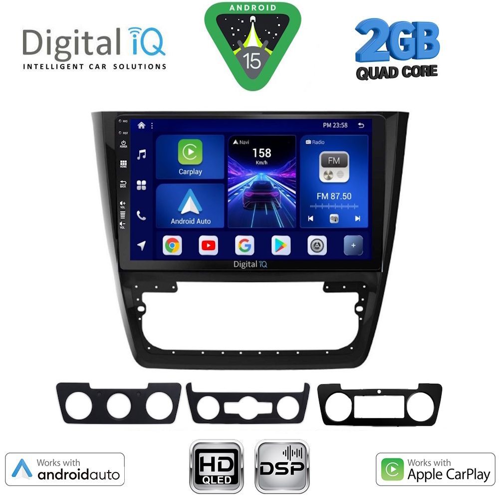 Βλησαρούλης Car Center - DIGITAL IQ BXC 3610_CPAA (10inc) MULTIMEDIA TABLET for SKODA YETI mod. 2014-2018